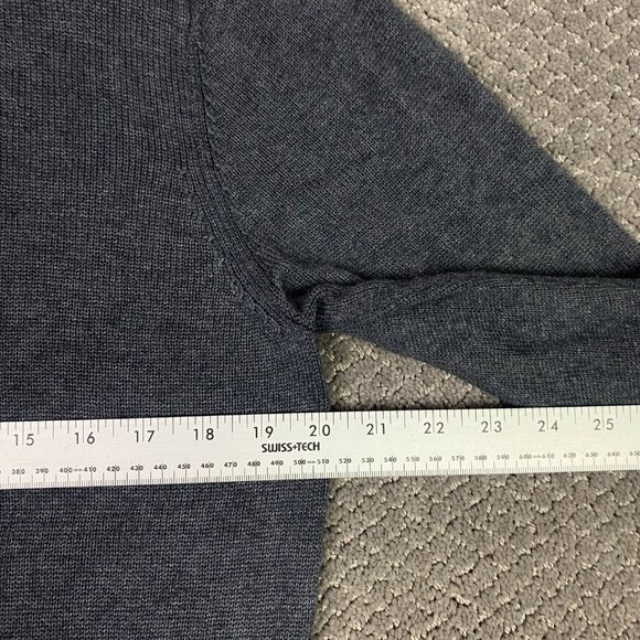Mizzen + Main Quarter Zip Sweater Men's Small Gray 1/4 Zip Pullover and - Picture 12 of 13